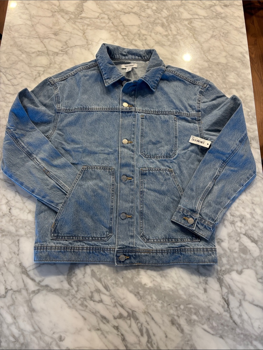 Amazon Essentials Light Blue Denim Jacket